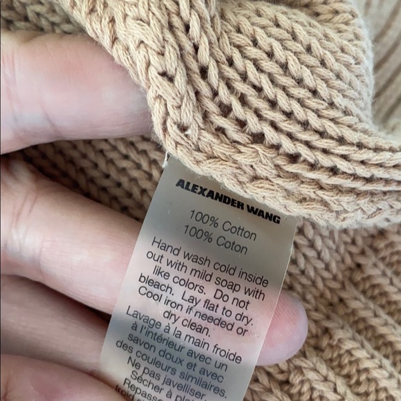 New T by Alexander Wang $395 Tan Hoodie Sz XS - Picture 8 of 8